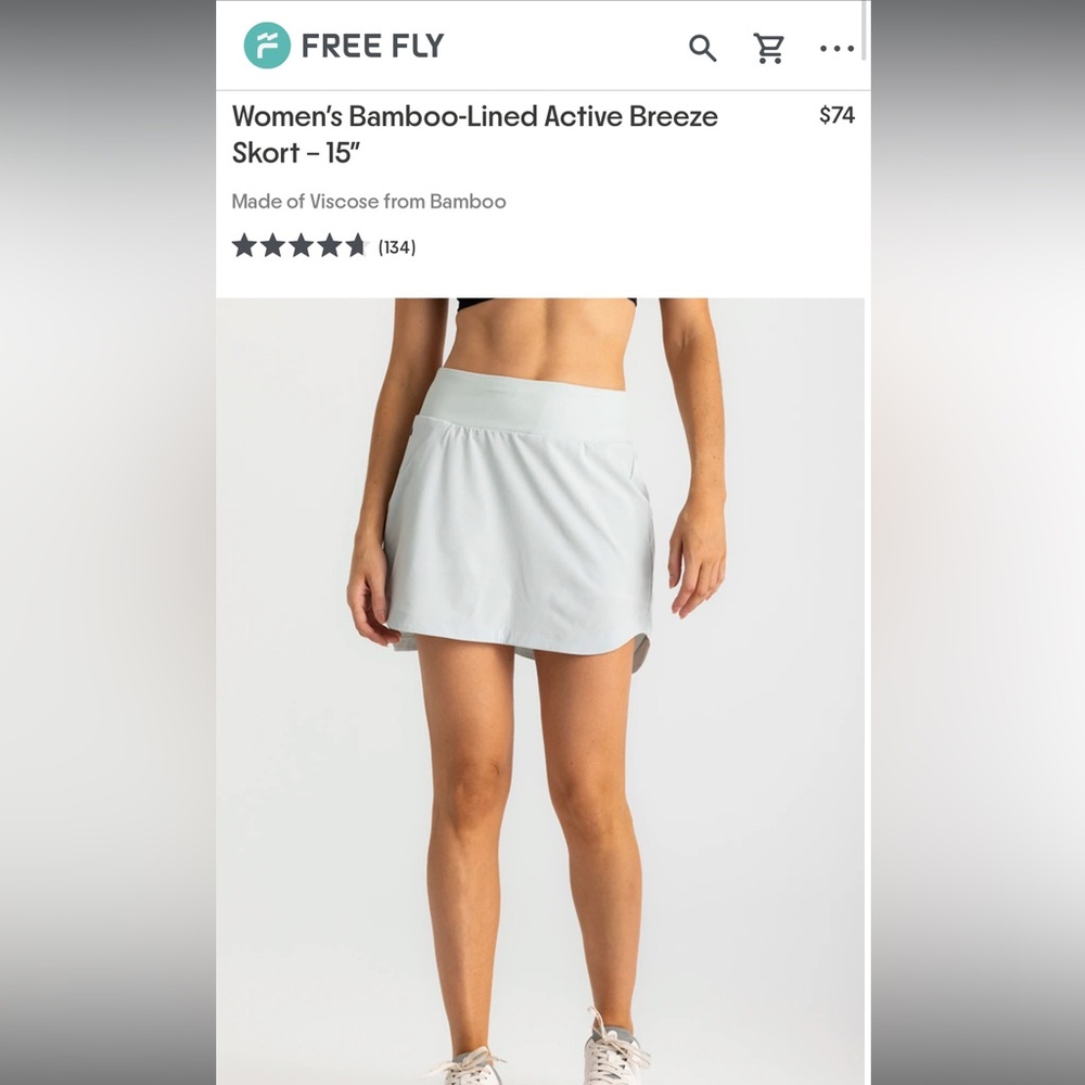 Free Fly Women's Bamboo-Lined Active Skort